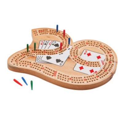 Mainstreet Classics Premium Wooden Cribbage Board - 29 Points - Korvel