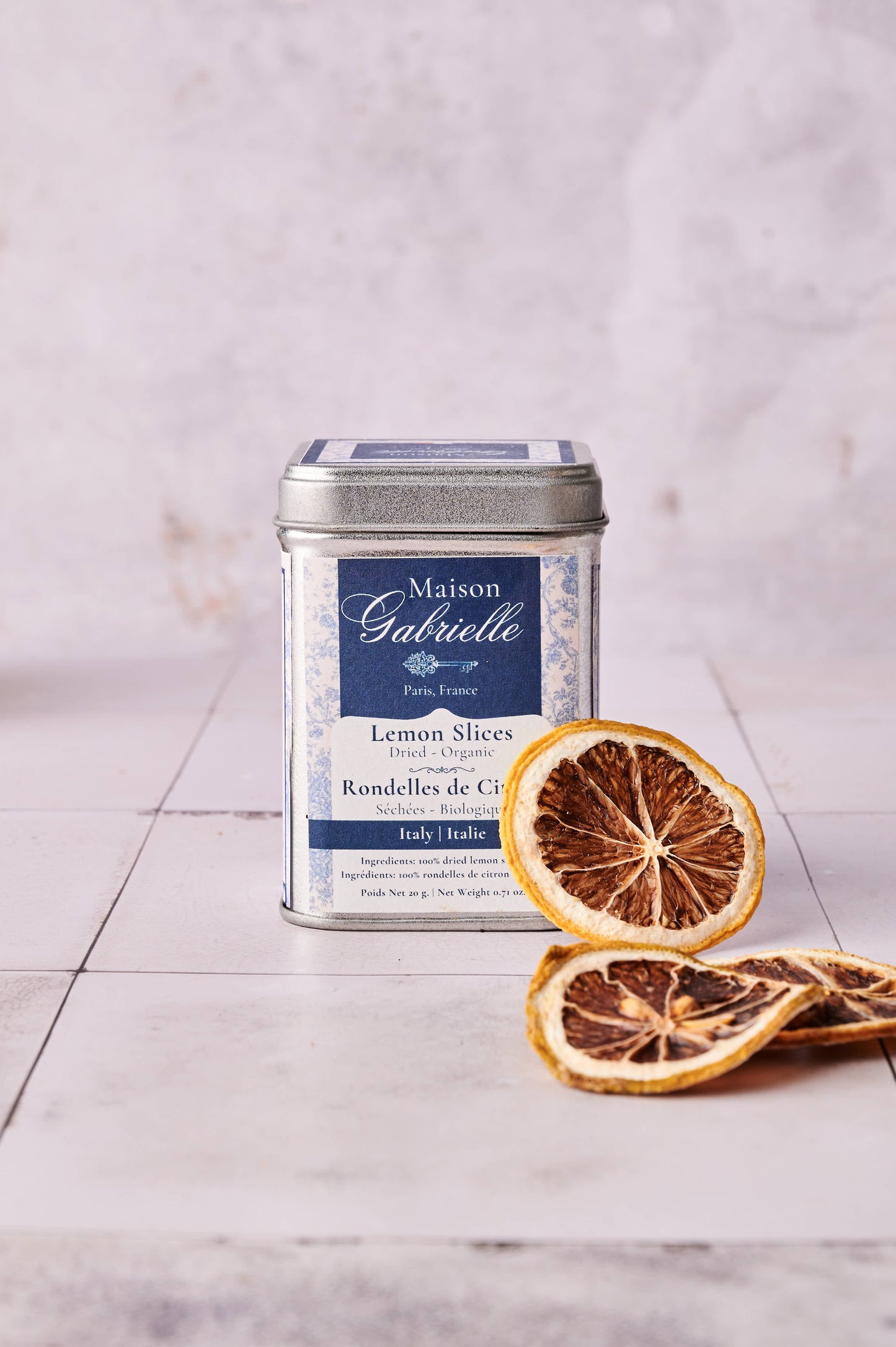 Tranches de citron séchées premium d'Italie