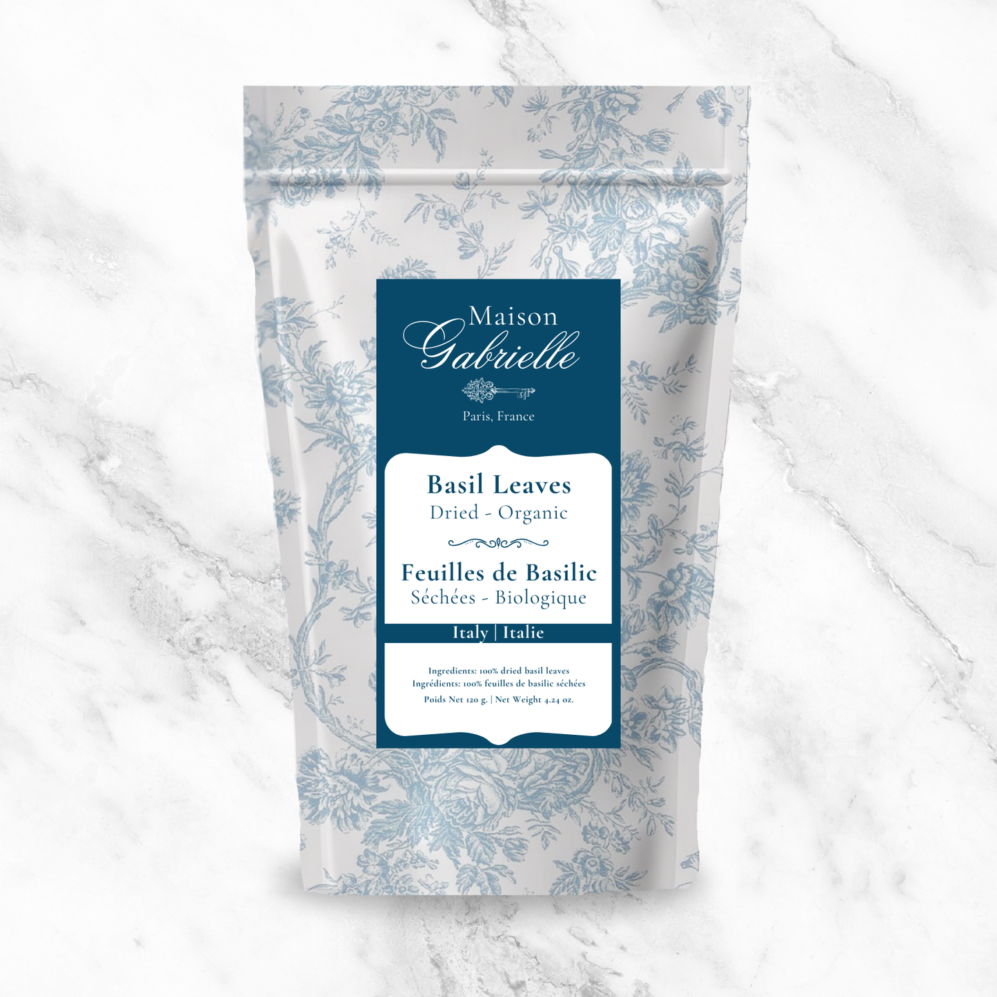 Albahaca Seca Orgánica - Hierba Italiana Premium