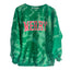 Sweatshirt Tie-Dye Joyeux avec Imprimé Audacieux