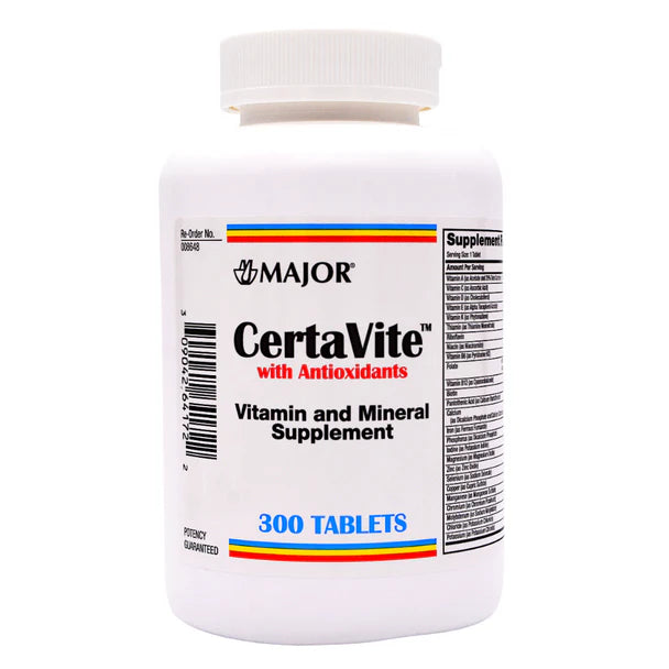 MAJOR Certa-Vite Multivitaminas - 300 Tabletas para Nutrición Diaria