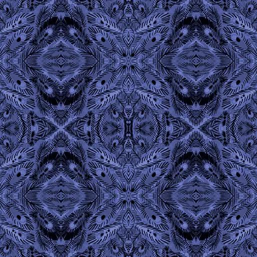 Mandalay Blue Affinity Cotton Fabric - 44"/45" Per Yard