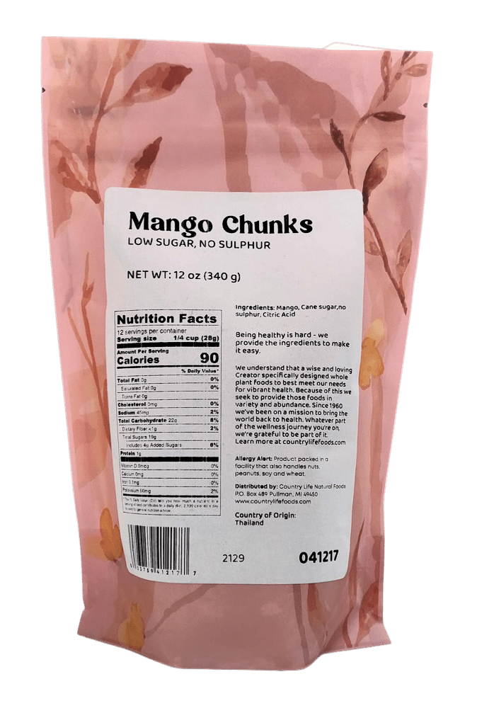 Trozos de Mango Seco Premium - Delicia Baja en Azúcar