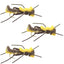 Mantis BLT Foam Body Grasshopper Fly - Size 10 (3 Pack) - Korvel