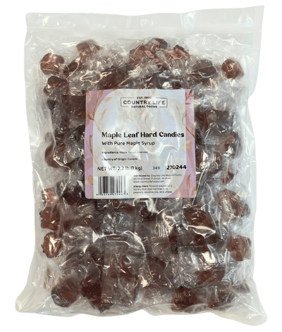 Individually Wrapped Maple Leaf Hard Candies - Pure Maple Delight - Korvel