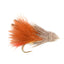 Moscas de streamer Muddler Minnow de marabú marrón - 4 moscas de pesca con mosca - Anzuelo tamaño 8 