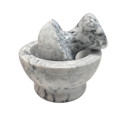 Premium White Marble Mortar & Pestle Set