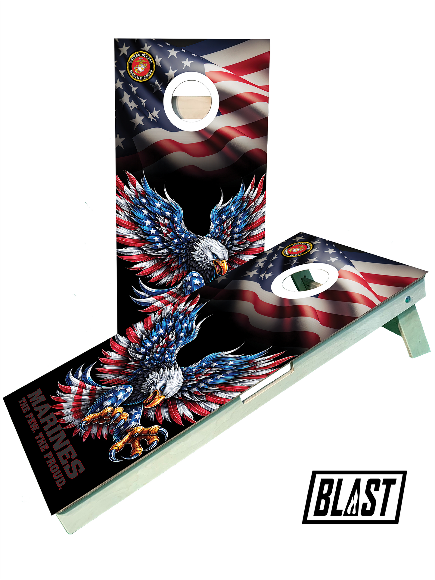 Premium Marine 3 Cornhole Set - Ultimate Outdoor Fun - Korvel