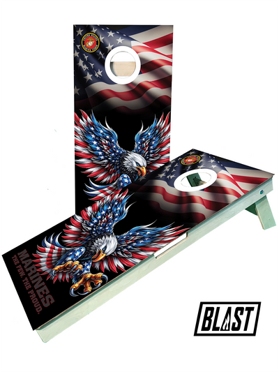 Premium Marine 3 Cornhole Set - Ultimate Outdoor Fun - Korvel