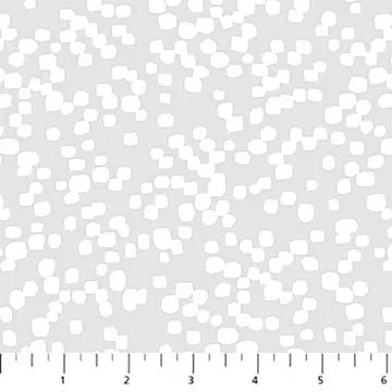 Marshmallow Gray Dewfall Cotton Fabric - 44"/45" Per Yard
