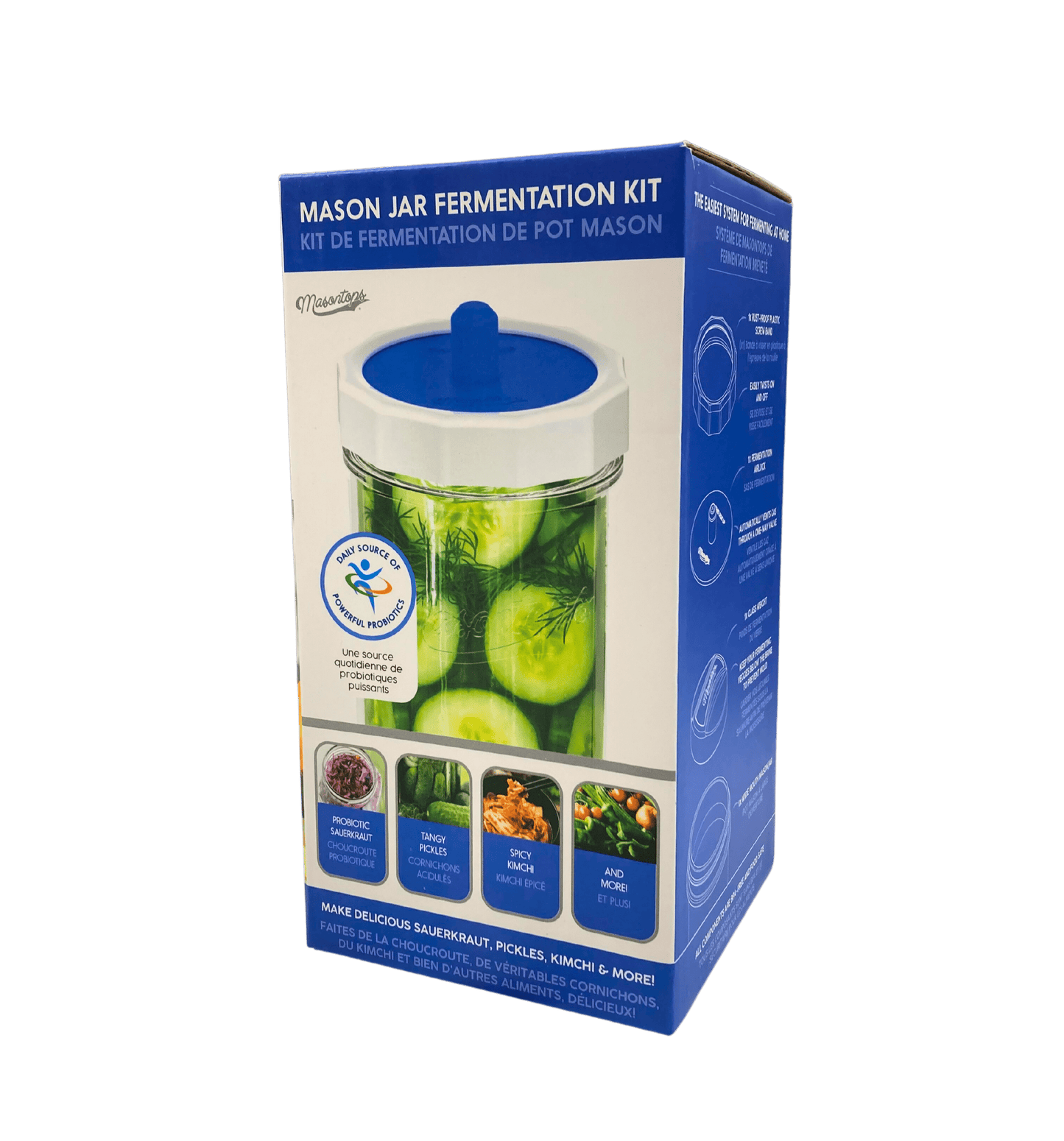 Ultimate Fermentation Kit for Homemade Probiotics - Masontops - Korvel