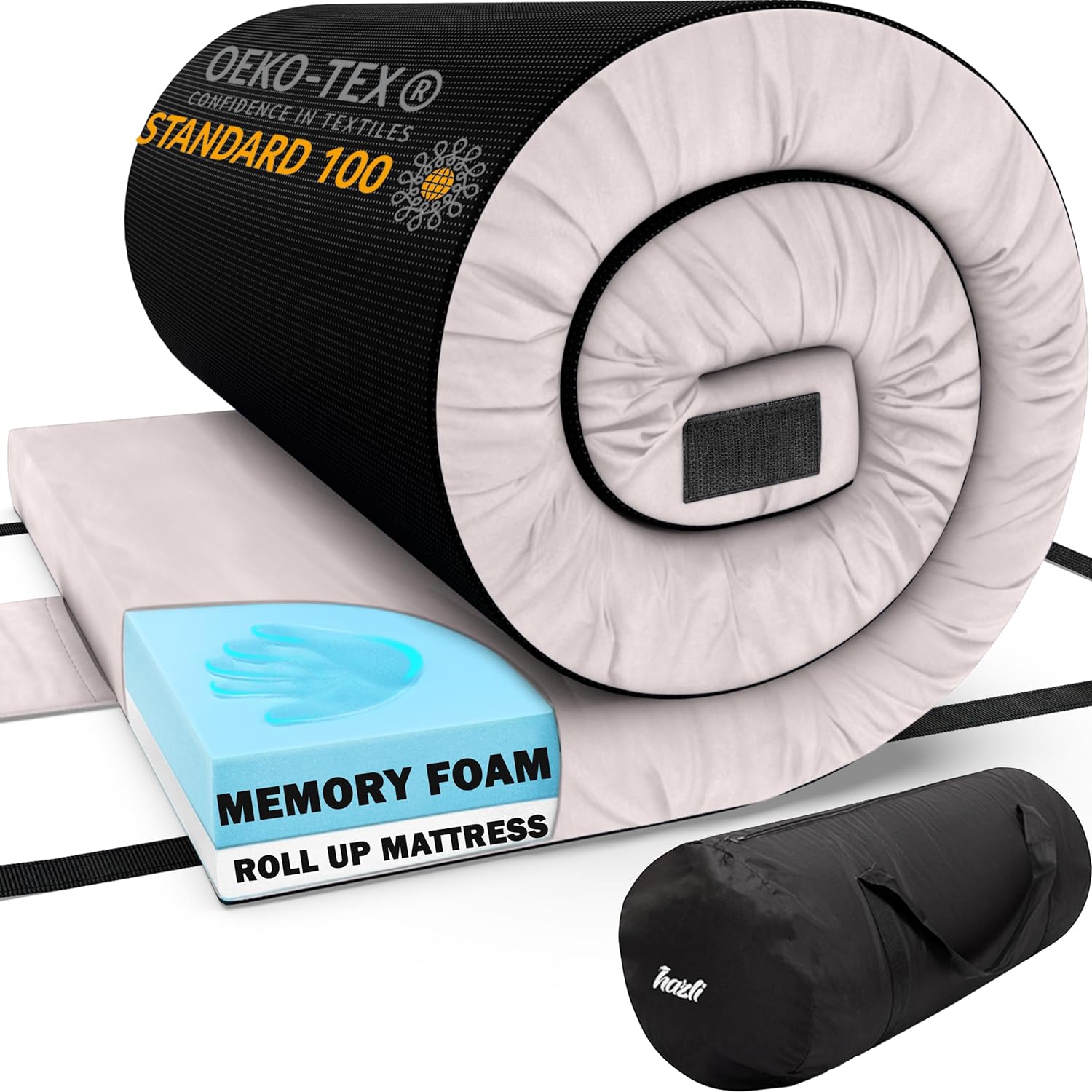 Hazli Ultra Comfort Air-Cell Memory Foam Camping Mattress - Korvel