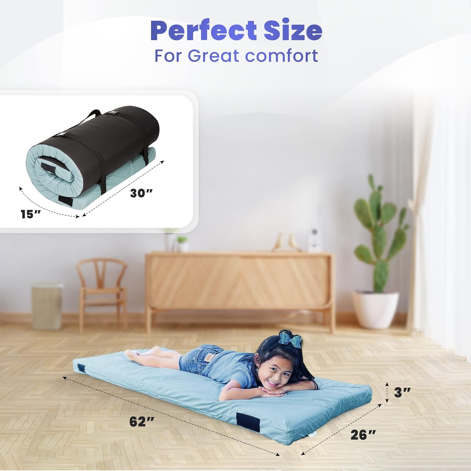 Hazli Ultra Comfort Air-Cell Memory Foam Camping Mattress - Korvel
