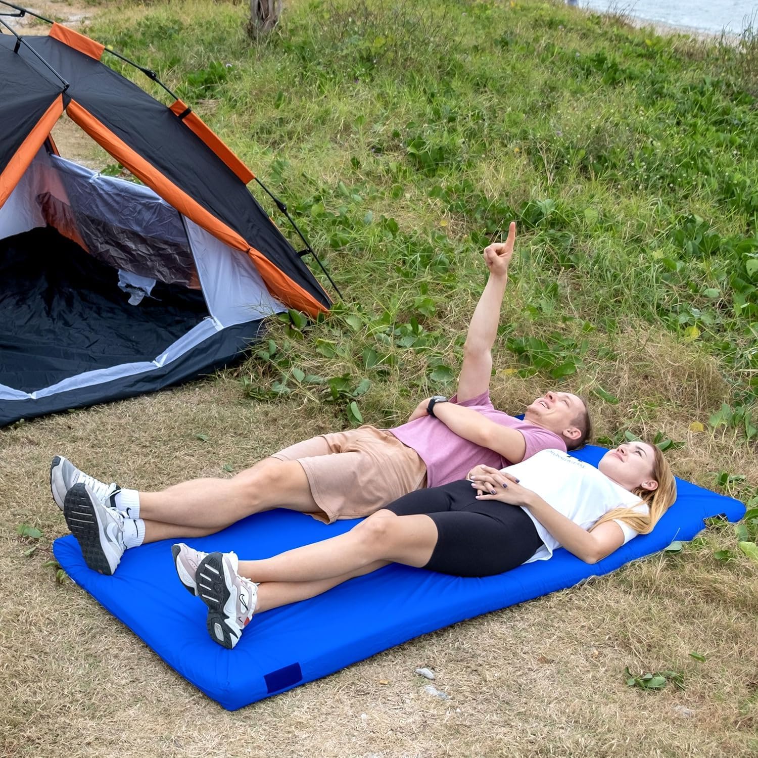 Hazli Ultra Comfort Air-Cell Memory Foam Camping Mattress - Korvel