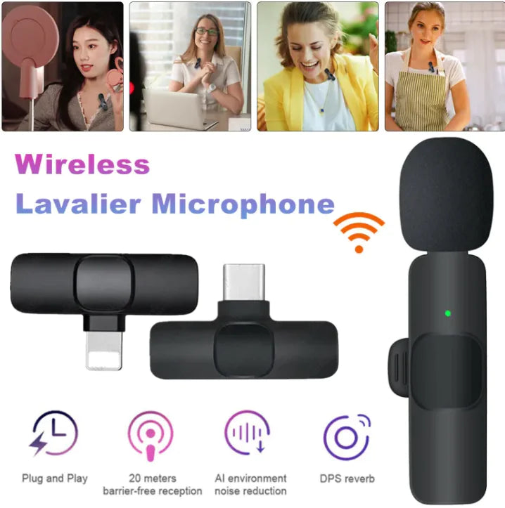 Microphone d'enregistrement clip-on omnidirectionnel