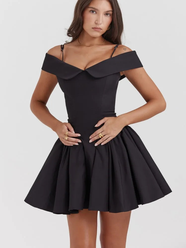 Jupe Mini Plissée Noire Élégante pour Femmes