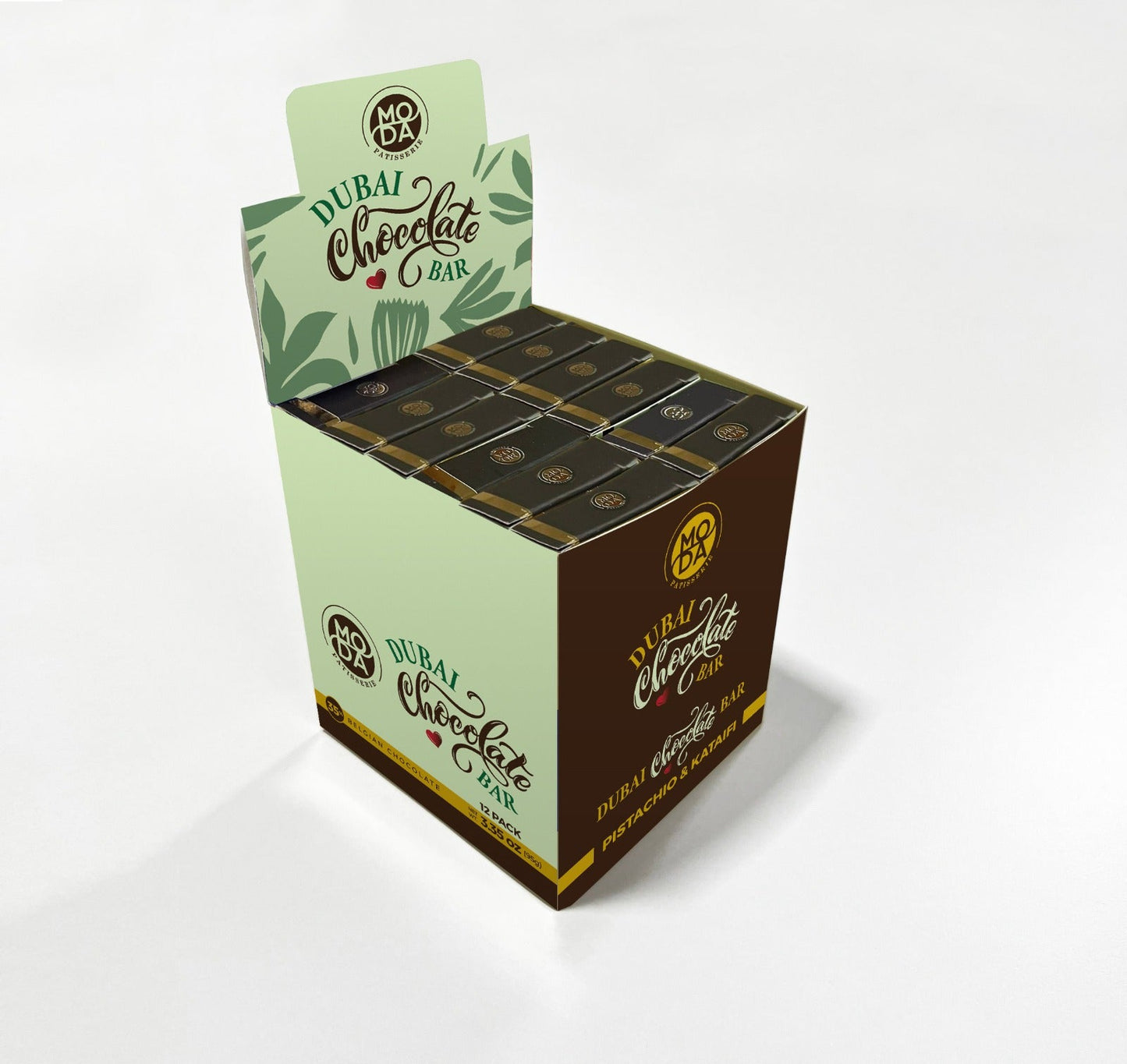 Moda Dubai Chocolate Bar – 3.5 oz (95 g)