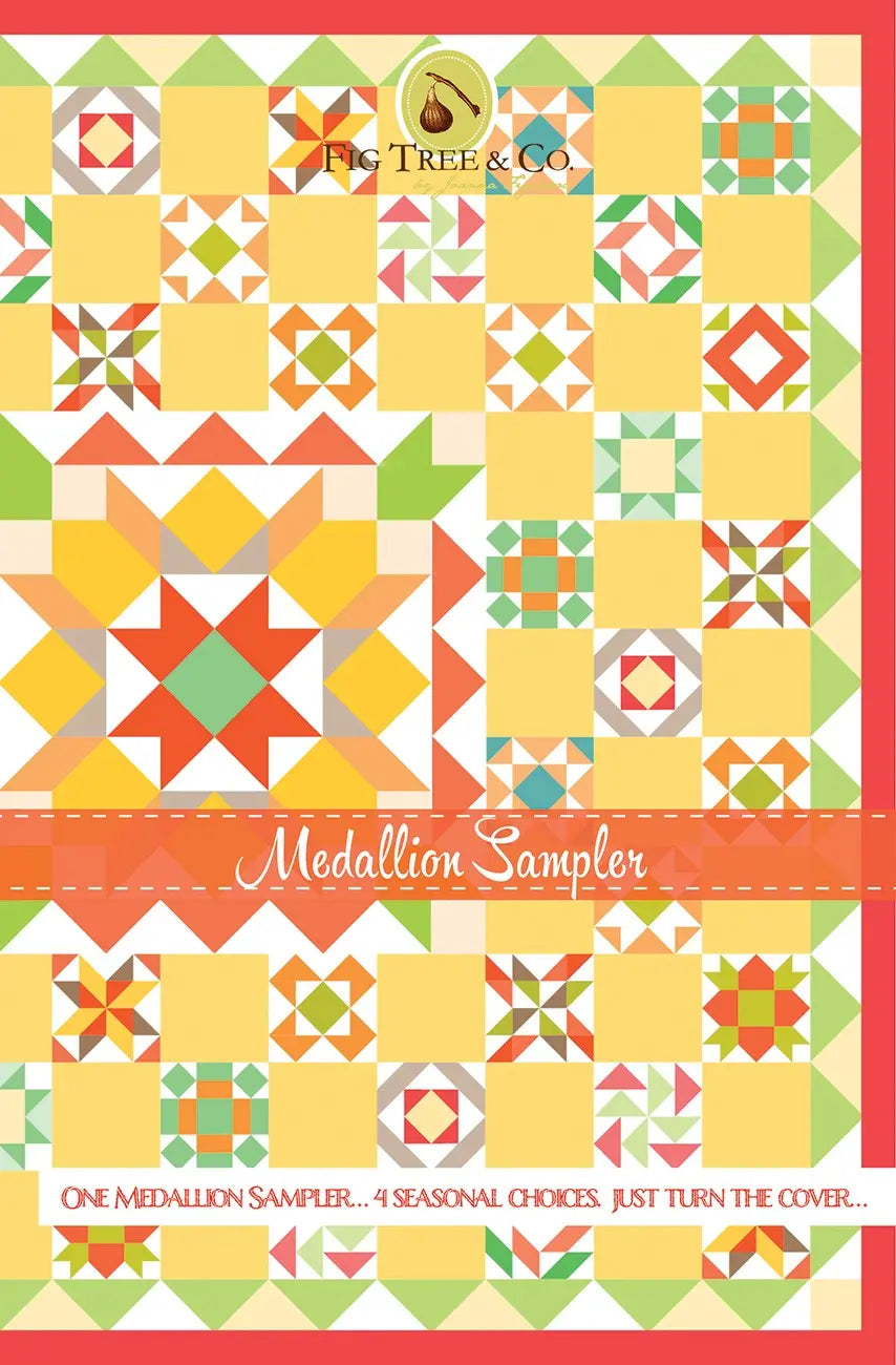 Patrón de Colcha Medallón Sampler