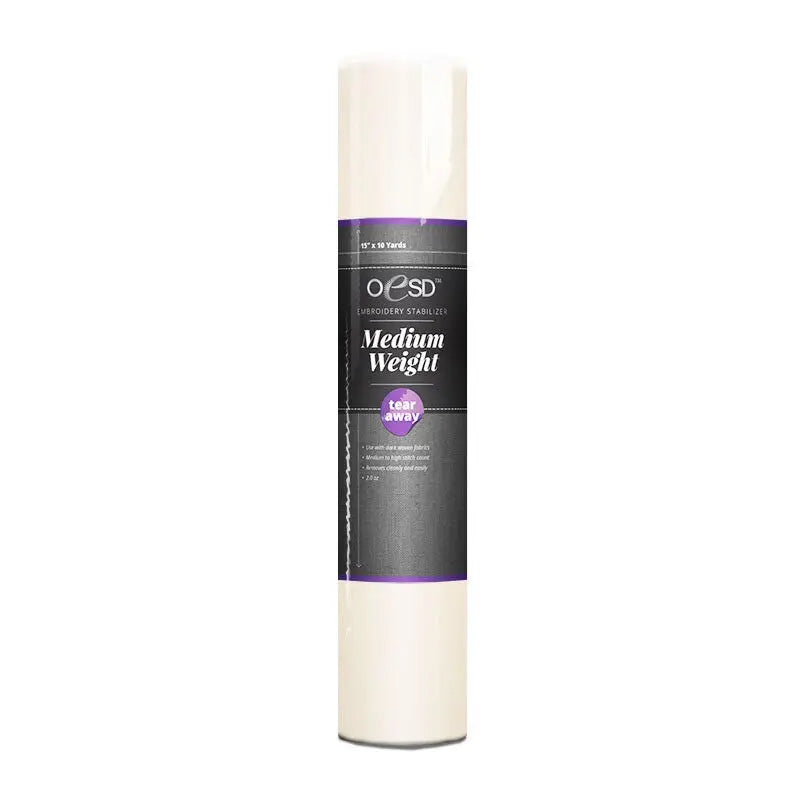 Interfacing blanco de peso medio para coser 10in x 10 yds