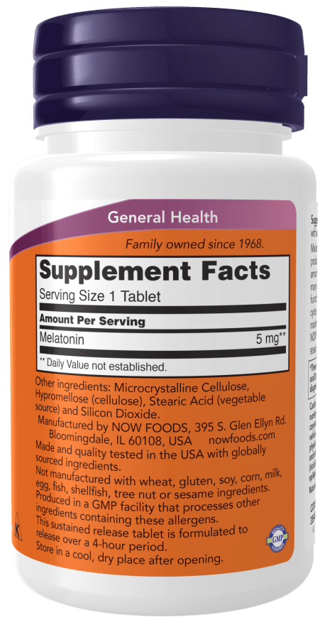 Sustained Release Melatonin 5mg for Restful Sleep - Korvel