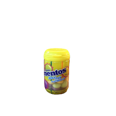 Mentos Sour Mix Fruit Flavours – Tangy Chewy Candy Bottle 120g