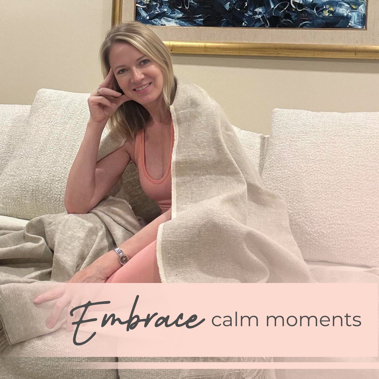 Sustainable Hemp & Organic Cotton Yoga Blanket for Mindful Living - Korvel