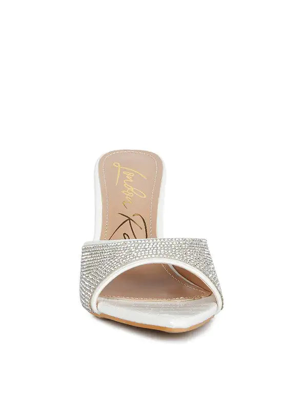 Elegant Ballroom Stiletto Heels with Rhinestone Accents
