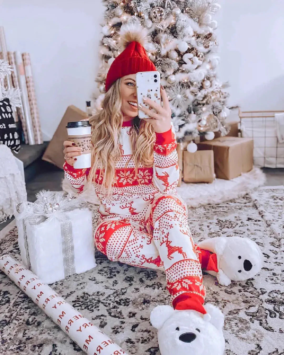 Conjunto de Pijamas Familiar de Navidad