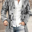 Manteau en Tweed à Col Montant pour Hommes