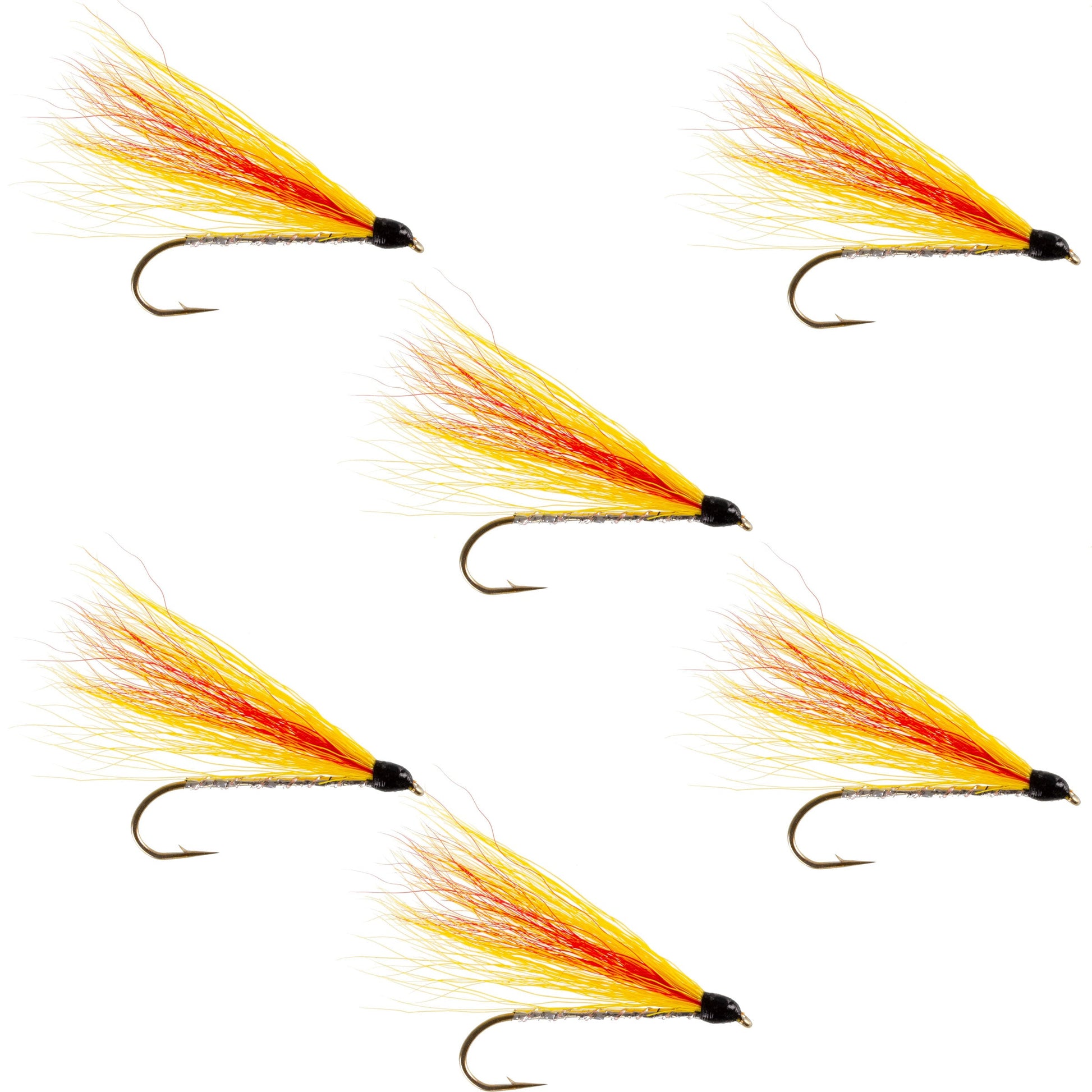 Mickey Finn Streamer Flies - Premium Set of 6 for Big Fish - Size 4 - Korvel