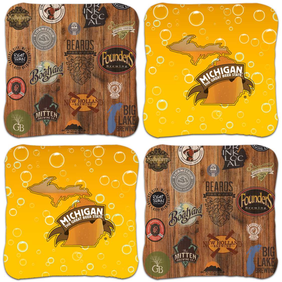 Michigan Brewery Cornhole Bags (set of 8) - Korvel
