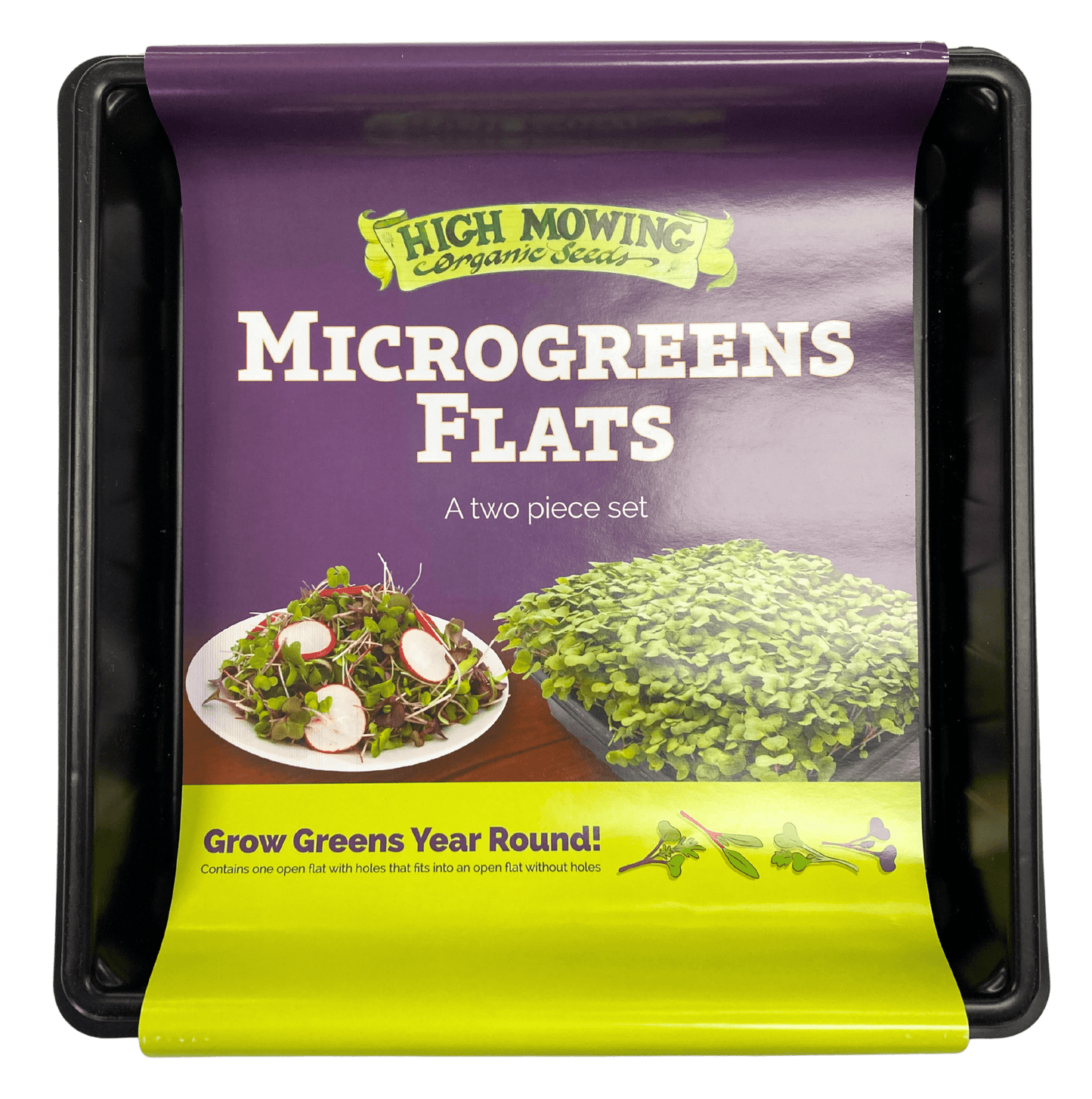 Microgreens Flats – Two-Piece Growing Trays (Food-Safe & Reusable) - Korvel