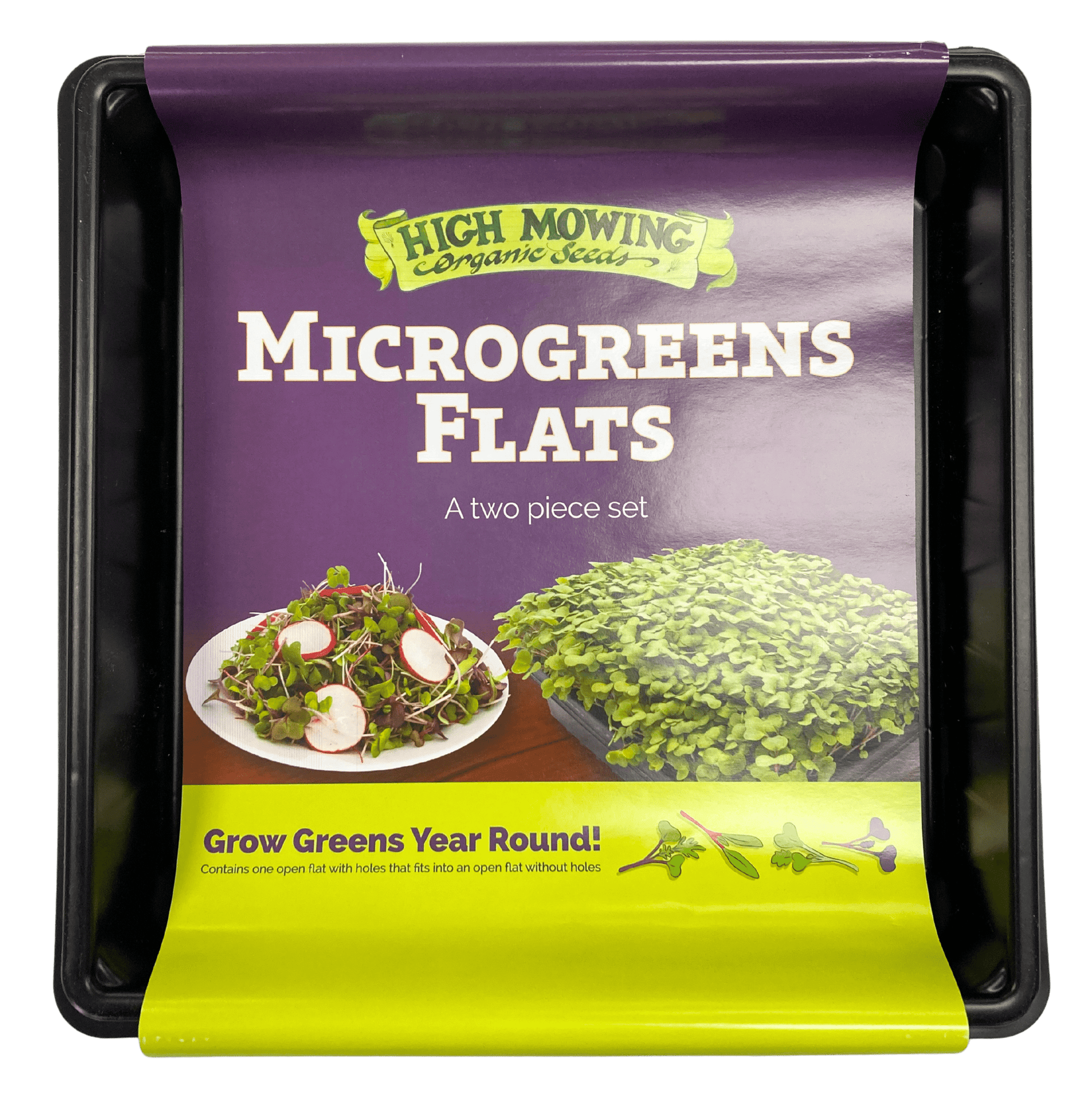 Microgreens Flats – Two-Piece Growing Trays (Food-Safe & Reusable) - Korvel