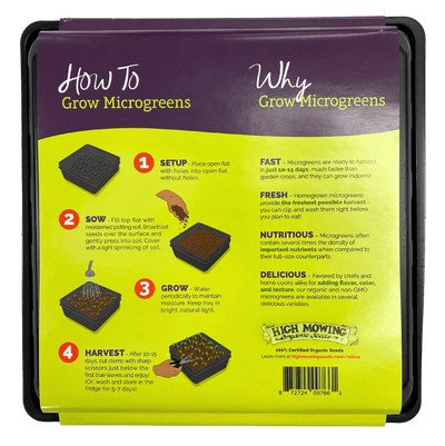 Microgreens Flats – Two-Piece Growing Trays (Food-Safe & Reusable) - Korvel