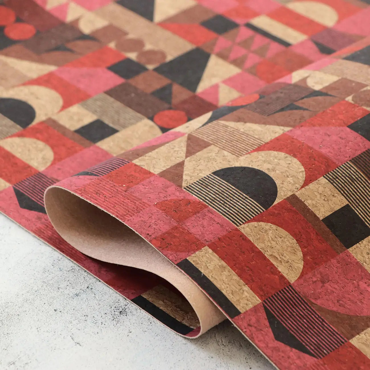 Mid-Century Modern Cork Fabric 1/2 Yard
