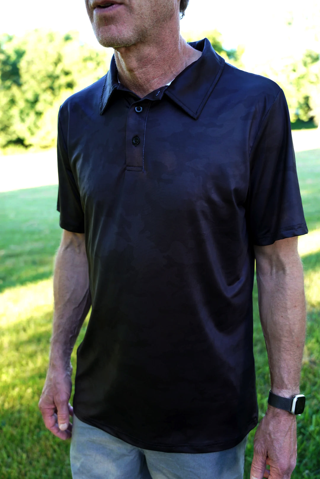 Midnight Camo Performance Golf Polo - Korvel