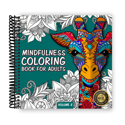 Zenful Coloring Book for Adults: Embrace Tranquility with Stress-Relieving Animal and Mandala Designs (Spiral Bound) - Korvel
