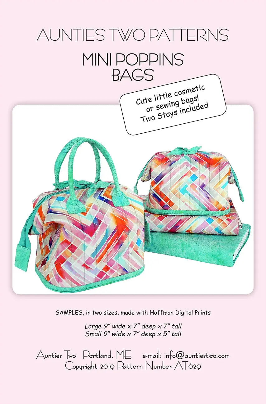 Mini Poppins Bags - Versatile Accessory Sewing Patterns