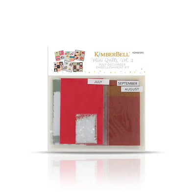 Mini Quilts Volume 2 : Kit d'embellissement de juillet à décembre