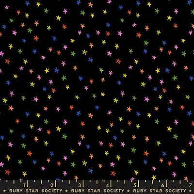 Mini Estrellado Arcoíris de Algodón Vivid - 43"/44" Por Yarda