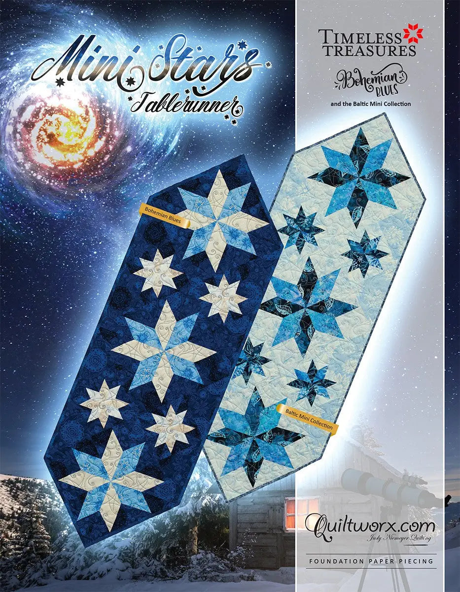 Patrón de Costura para Caminos de Mesa Mini Stars