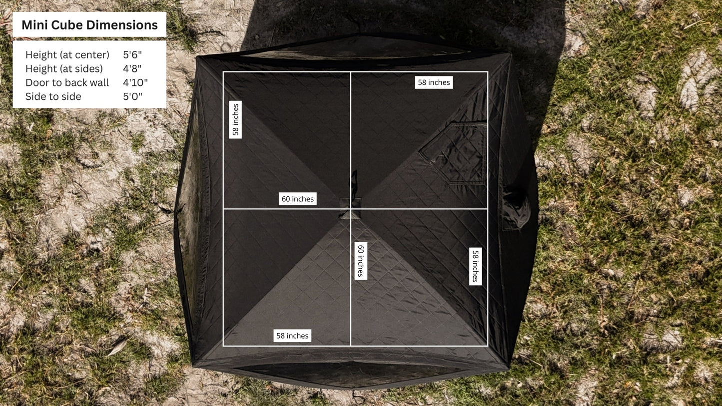 Mini Cube Sauna Tent Premium Package (2-person) - Korvel