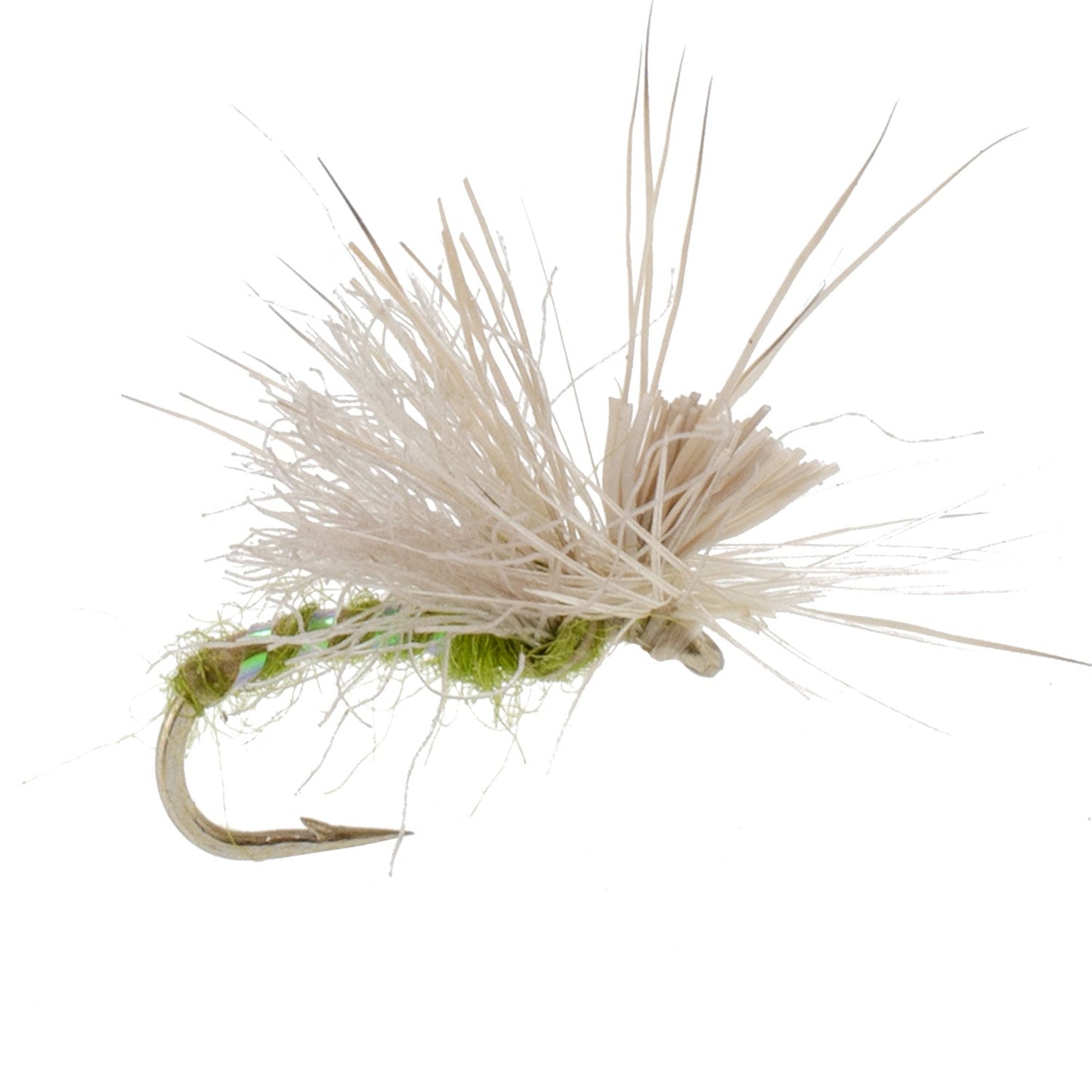 Mouches Caddis ou Éphémères Olive Missing Link - Taille 18 (Paquet de 12)
