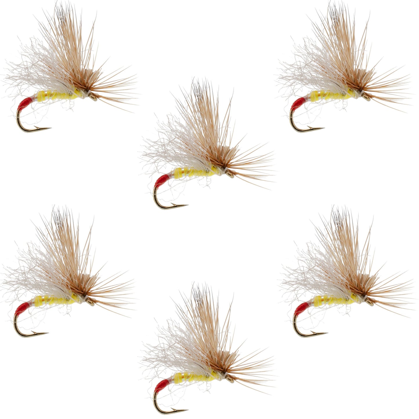 Mouche Pierre Manquante Jaune Sally - Taille 16 (6 Mouches)