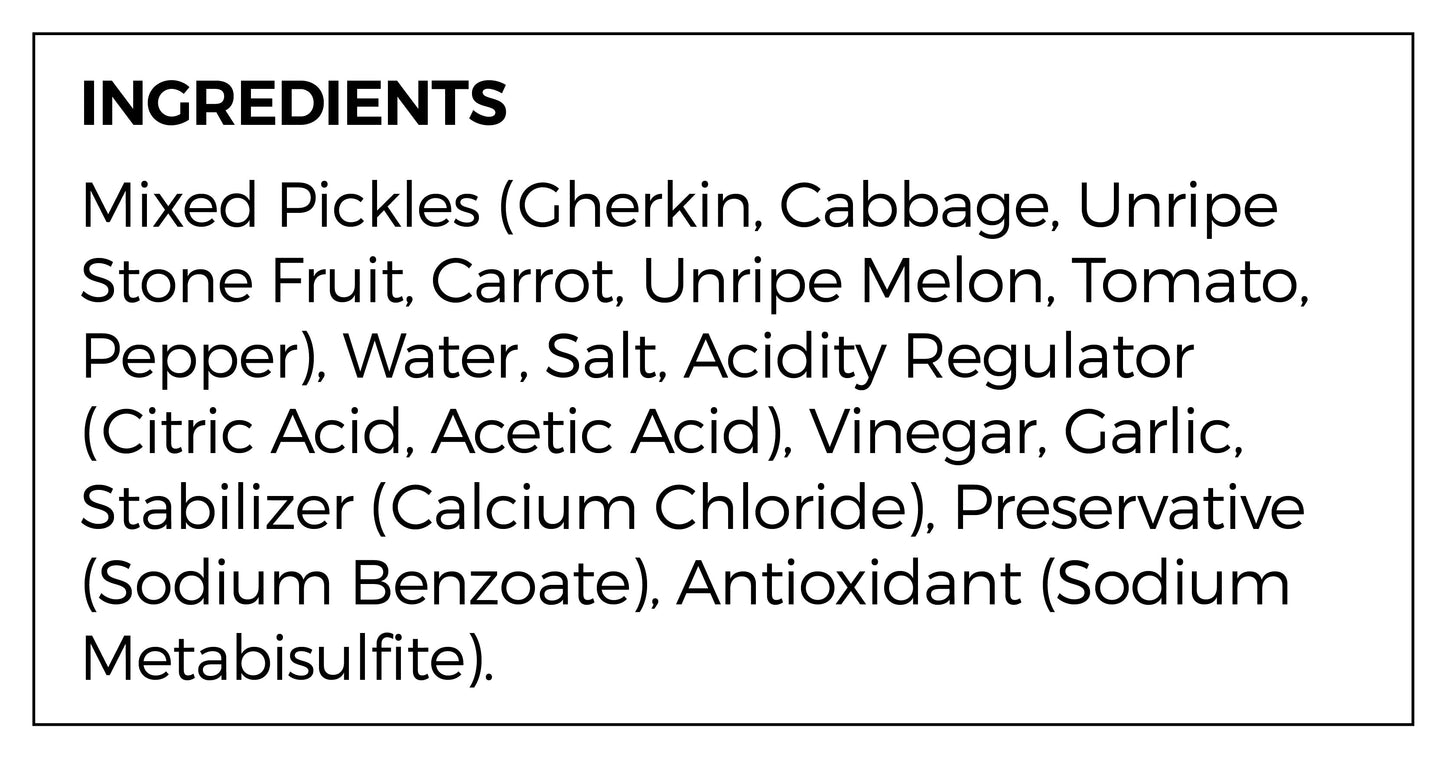 Yakamoz Mixed Pickles 3,000 g (105.8 oz) – Crunchy Assorted Vegetables in Brine - Korvel