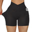 Shorts de Yoga Sin Costuras de Cintura Alta para Mujeres