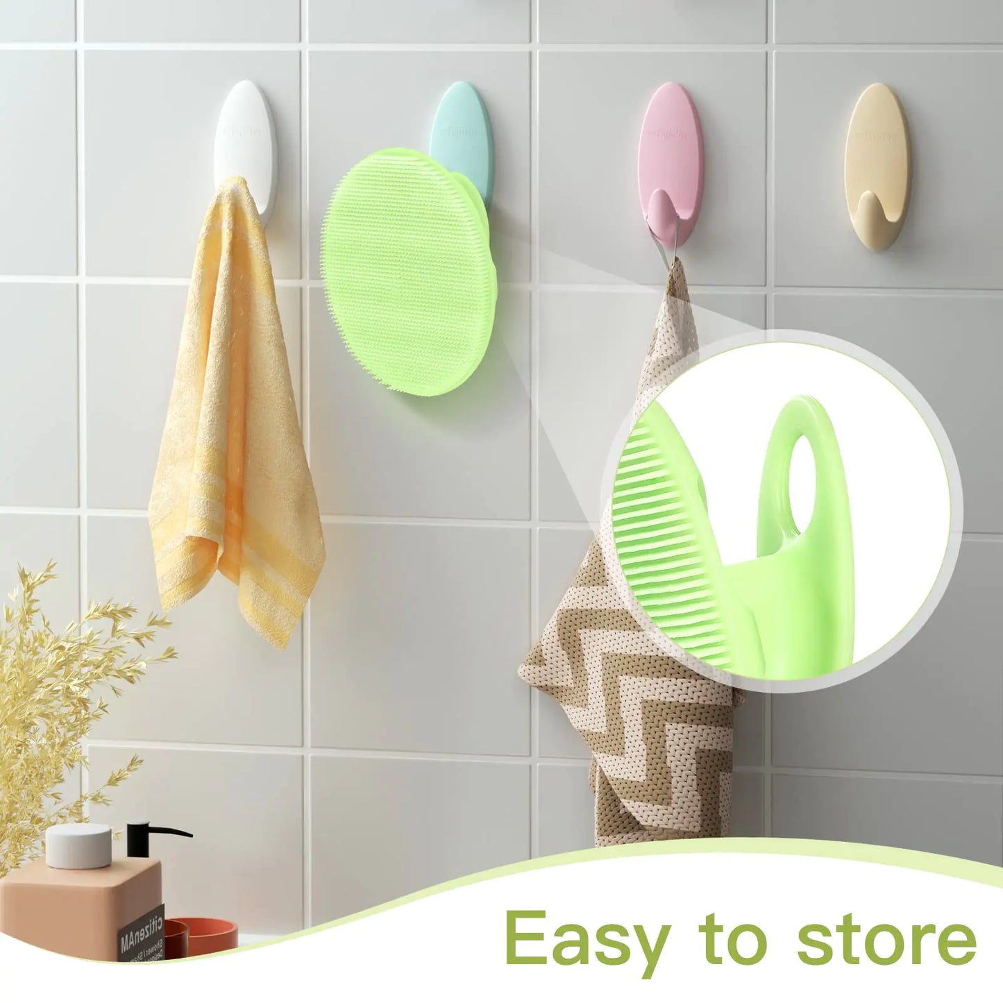Brosse de Nettoyage Corporelle en Silicone Souple INNERNEED - Exfoliation Douce (Vert)