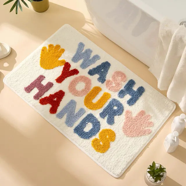 Alfombra de baño antideslizante suave y absorbente de lujo Inyahome