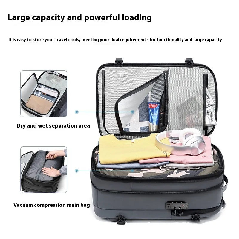 Mochila de Viaje Expandible de Gran Capacidad