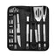Ensemble d'outils de barbecue en acier inoxydable premium